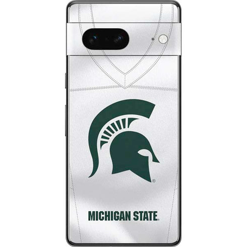 Michigan State University White Jersey Pixel Skins